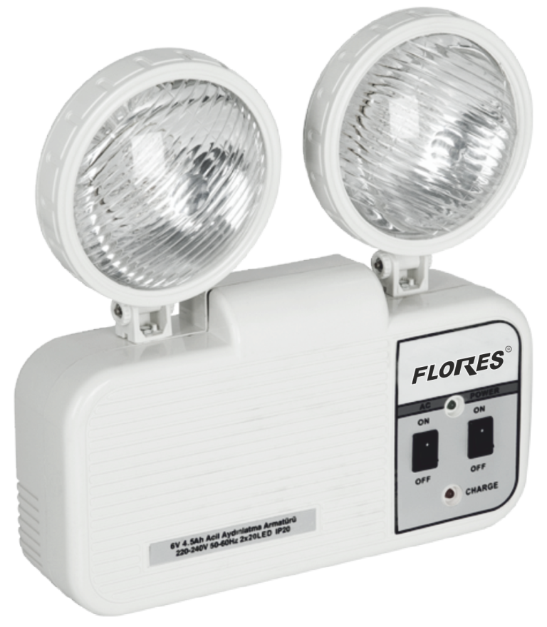 Lampa cu acumulator si led de (2X5W)