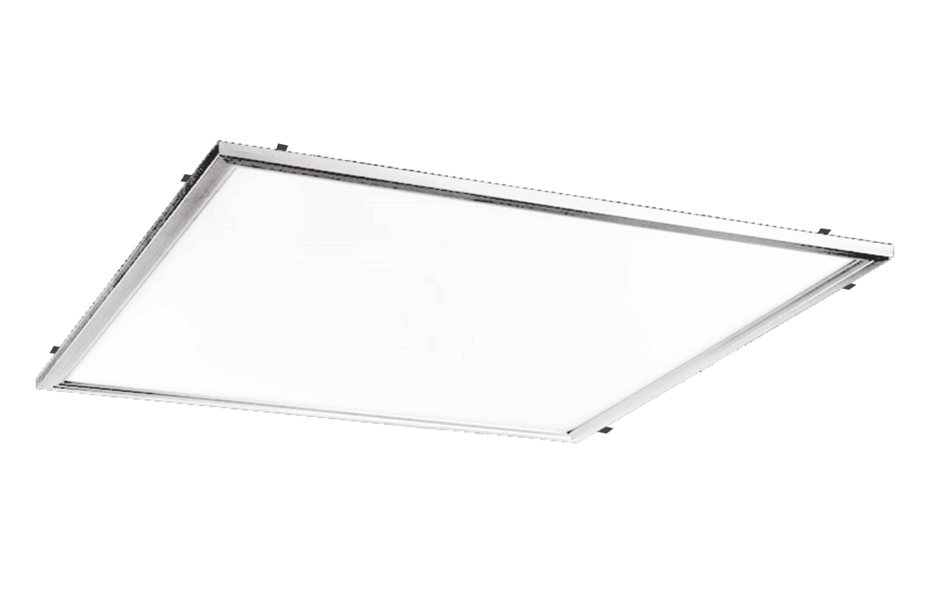 Lampa crom pentru tavan casetat cu led si clipsuri (60CMx60CMx36W)