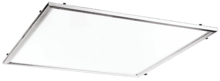 Lampa crom pentru tavan casetat cu led si clipsuri (60CMx60CMx48W)