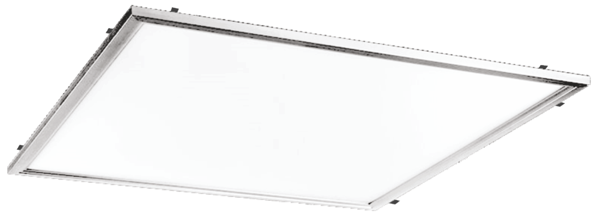 Lampa crom pentru tavan casetat cu led si clipsuri (60CMx60CMx48W)