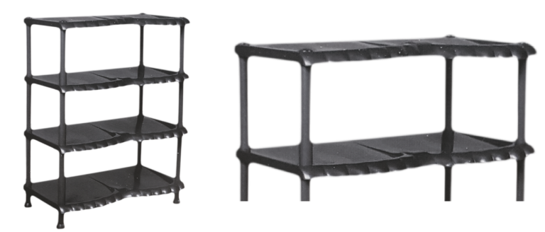 Suport din plastic pentru pantofar (negru)