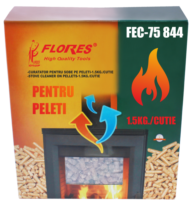 Curatator pentru sobe pe peleti (1.5KG./cutie)