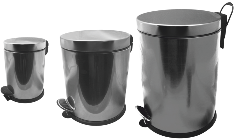 Cos din inox cu capac si clapeta (5 Litri)