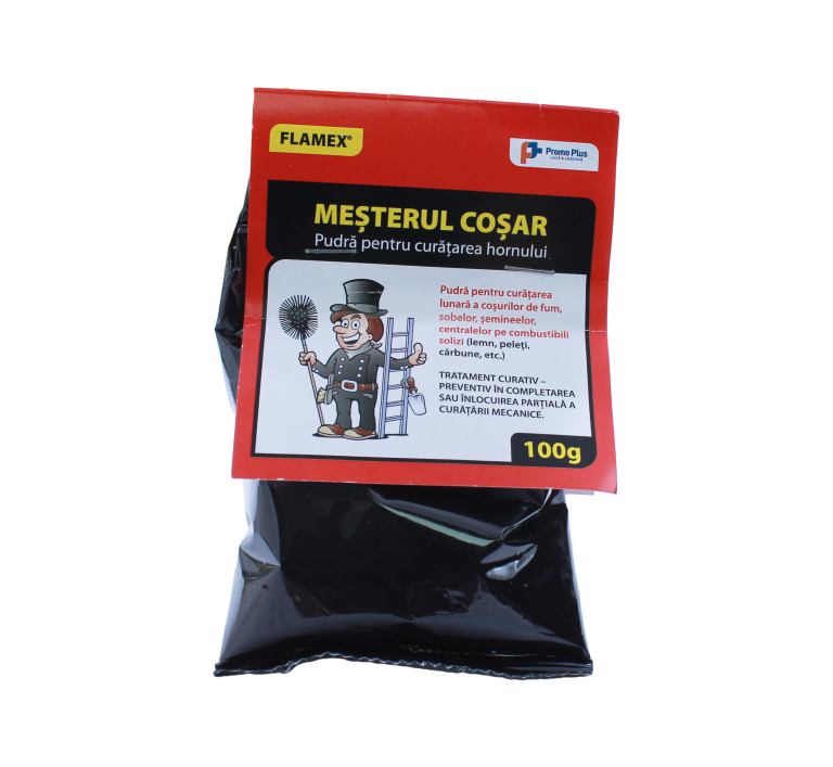 Pudra pentru curatarea cosului de fum (100gr.-10buc./cutie)