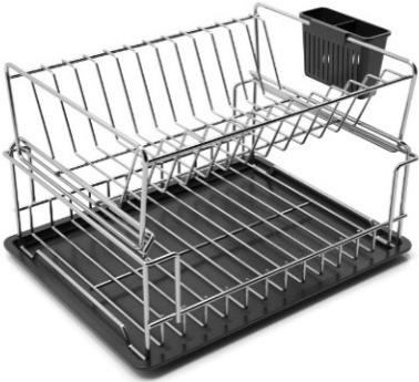 Suport din inox cu doua randuri pentru vase crom (NR.SM004-C)