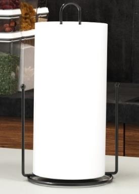 Suport din inox negru pentru rola hartie (SM018-B)