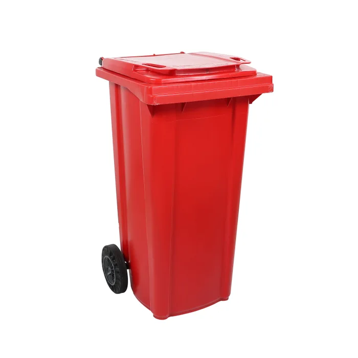 Pubela pe rotile rosie (120L)