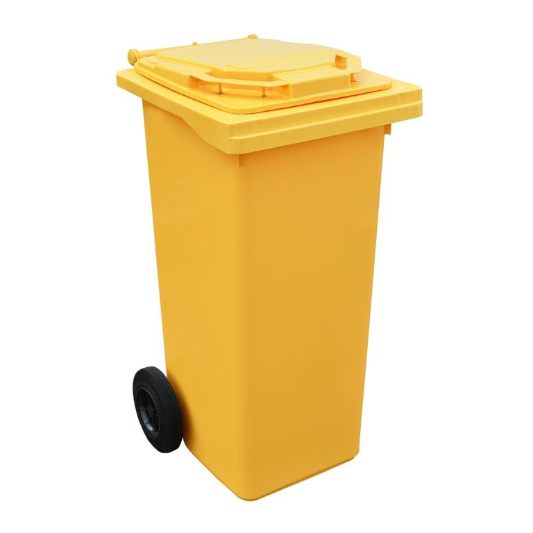 Pubela pe rotile galbena (240L)