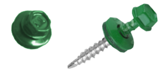 Holsurub autoforant cap hexagonal verde (4.8MMx38MM)