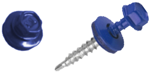 Holsurub autoforant cap hexagonal albastru (4.8MMx38MM)