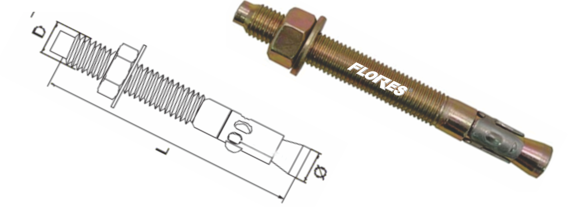 Conexpand metalic fara camasa (12MMX150MM)