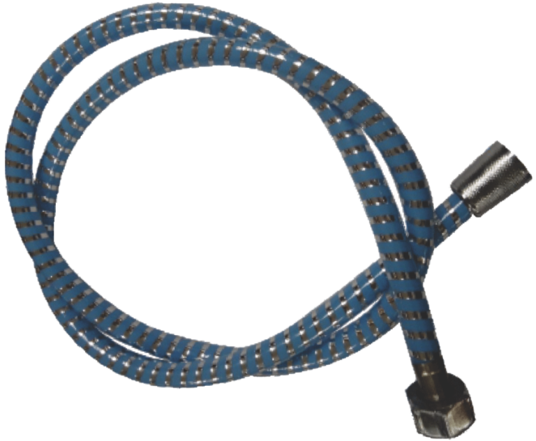 Furtun dus colorat din plastic (roz de 1.5M)