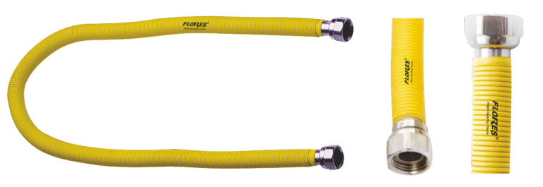 Racord gaz metalic izolat Piulita+Piulita de 1/2 (120CM)