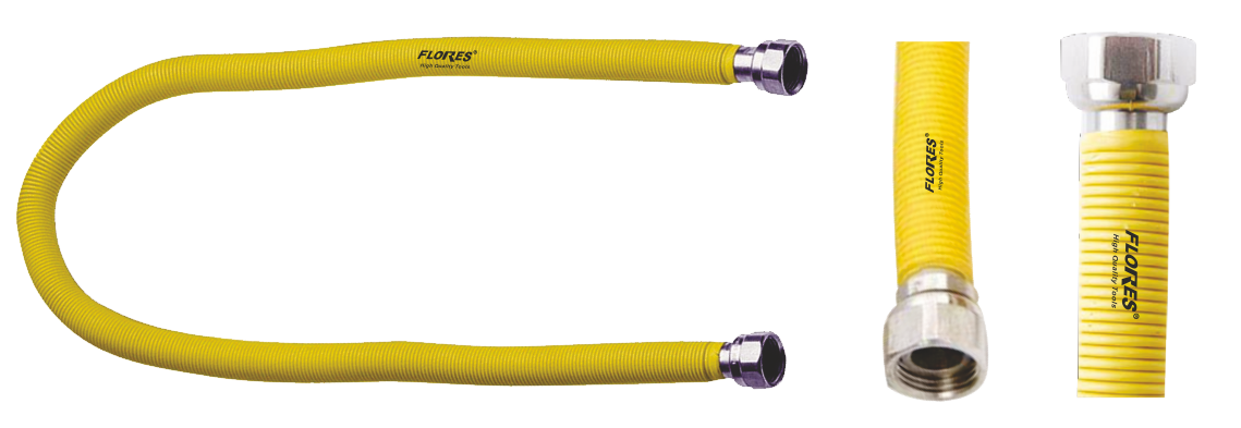 Racord gaz metalic izolat Piulita+Piulita de 1/2 (200CM)