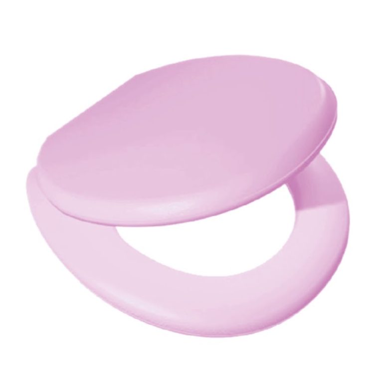 Capac pentru WC din plastic Nova (roz)