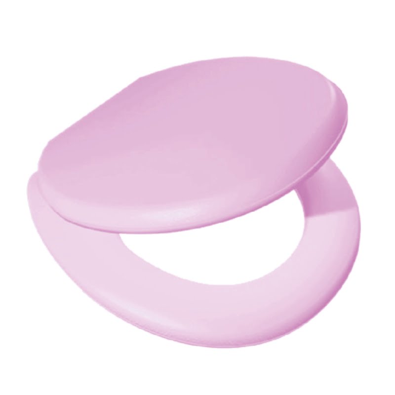 Capac pentru WC din plastic gros (roz)