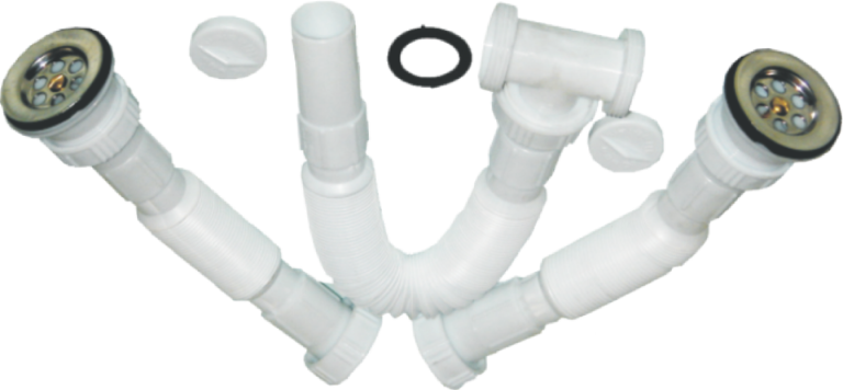 Sifon dublu pentru chiuveta cu cap mic (1"1/2-40MM)