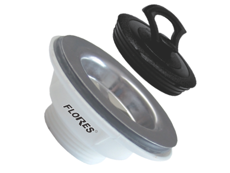 Cap pentru sifon din inox cu dop (1"1/2)