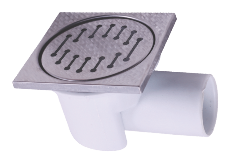 Sifon din metal pentru pardoseala cu iesire laterala (10/10X50MM)