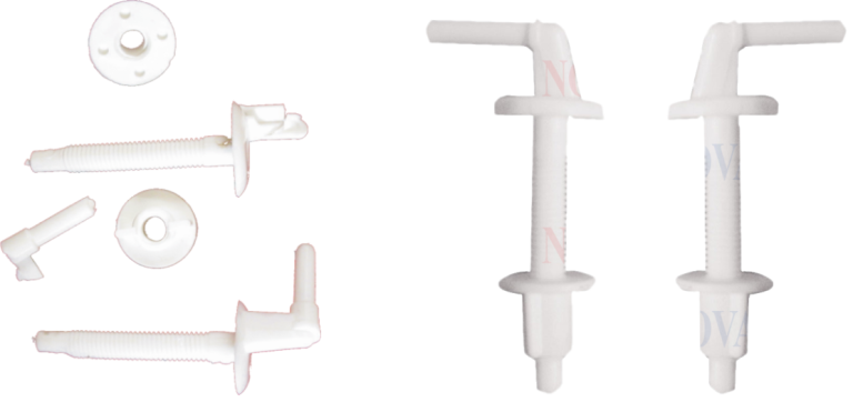 Surub din plastic pentru prindere capac WC