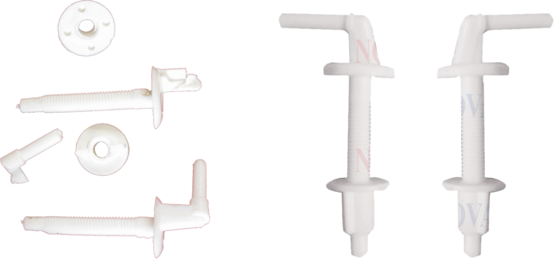 Surub din plastic pentru prindere capac WC