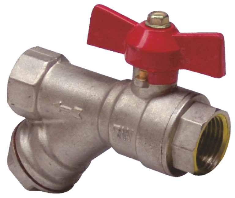 Robinet trecere cu filtru (Y de 3/4)