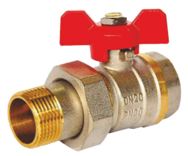 Robinet trecere din bronz cu holender (1'')