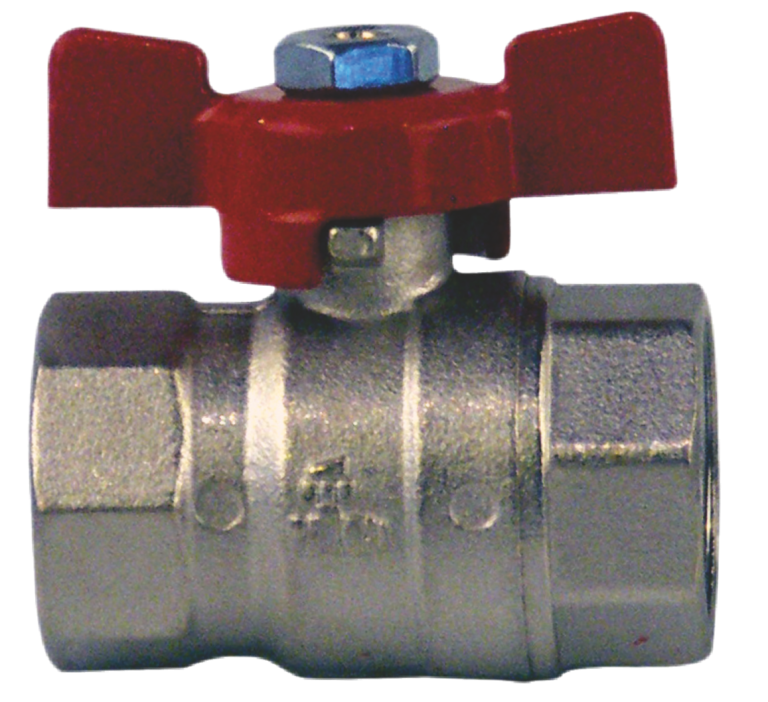 Robinet trecere pentru apa cu fluture (3/4 Fi+Fi)
