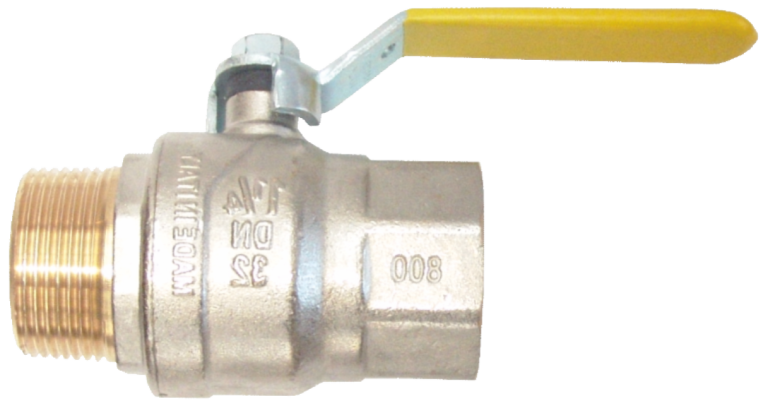 Robinet trecere pentru gaz din bronz cu maneta (3/4 Fi+Fe)