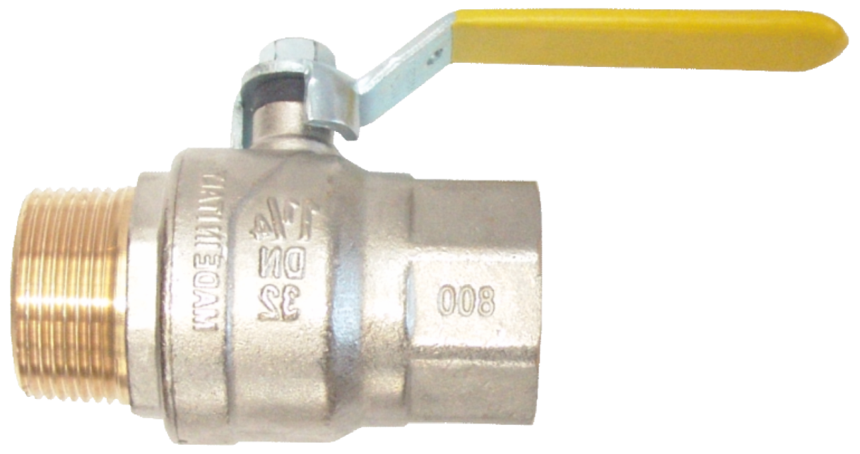 Robinet trecere pentru gaz din bronz cu maneta (3/4 Fi+Fe)