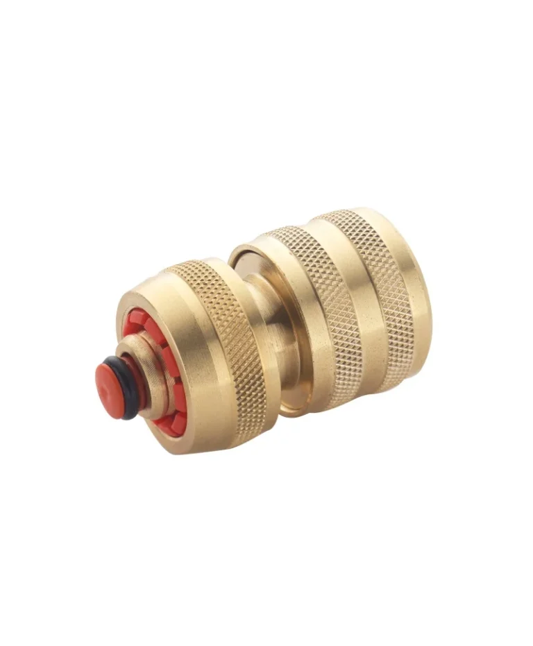 Conector cu opritor din bronz pentru furtun (1/2)