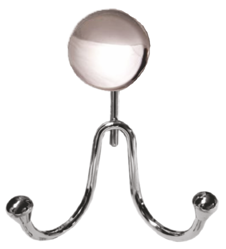 Cuier din metal pentru baie cu 2 agatatoari (Nr.576)