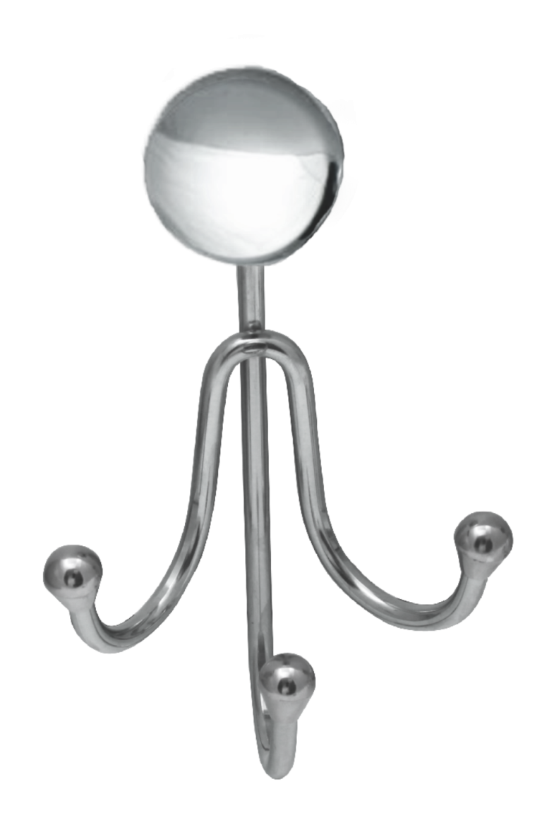 Cuier din metal pentru baie cu 3 agatatori Nr.575