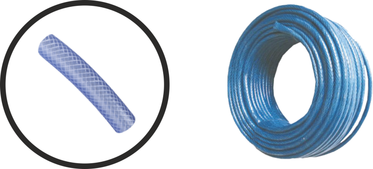 Furtun pentru gaz albastru transparent (8MM-50M./Rola)