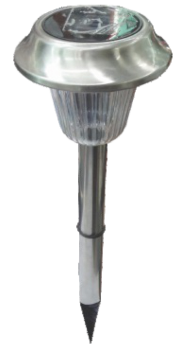 Lampa gradina din inox cu acumulator solar