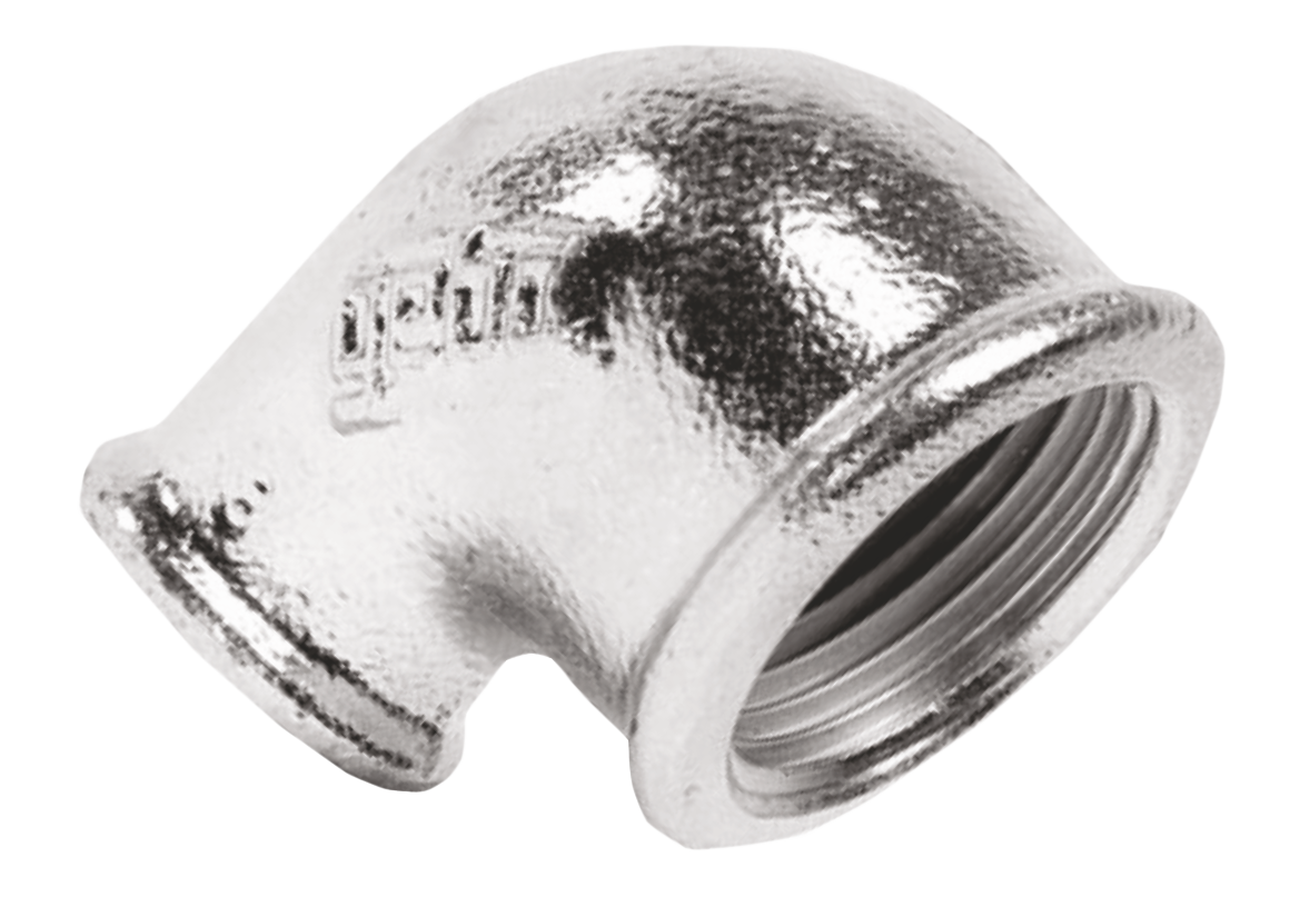 Cot din zinc redus pentru apa (1" x 3/4) (Fi+Fi)