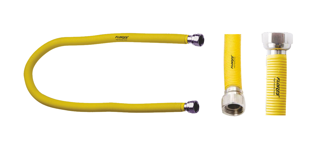 Racord gaz metalic izolat Piulita+Piulita de 1/2 (150CM)