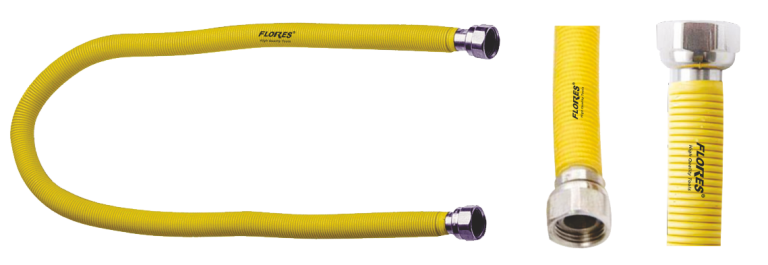 Racord gaz metalic izolat Piulita+Piulita de 1/2 (100CM)