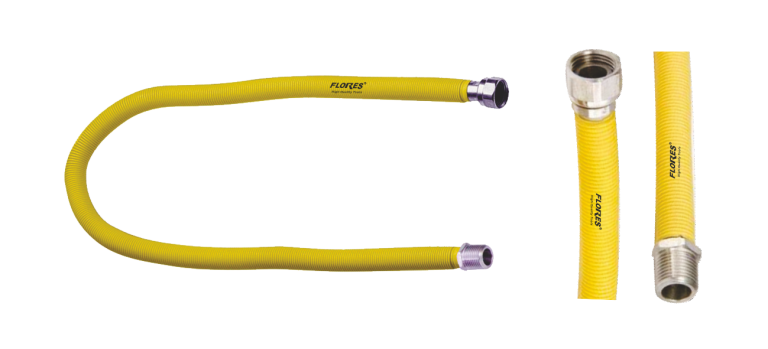Racord gaz metalic izolat (Niplu+Piulita) de 3/4 (40CM)