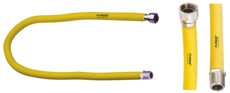 Racord gaz metalic izolat (Niplu+Piulita) de 3/4 (60CM)