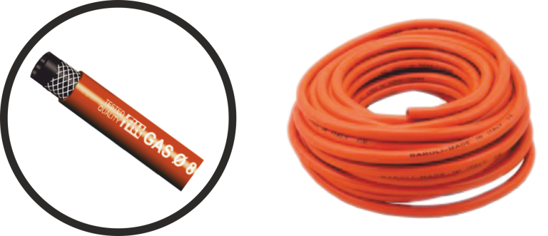 Furtun pentru gaz portocaliu (8MM-25M./Rola)