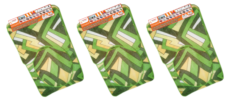 Covoras pentru baie din 3 buc./set-Nr.FC-10