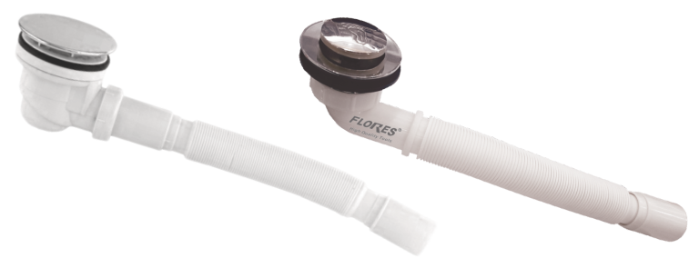 Sifon pentru cadita cu dop (dop automat inox-1"1/2-40MM)