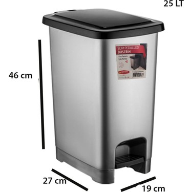 Cos pentru gunoi cu pedala SLIM (25L)