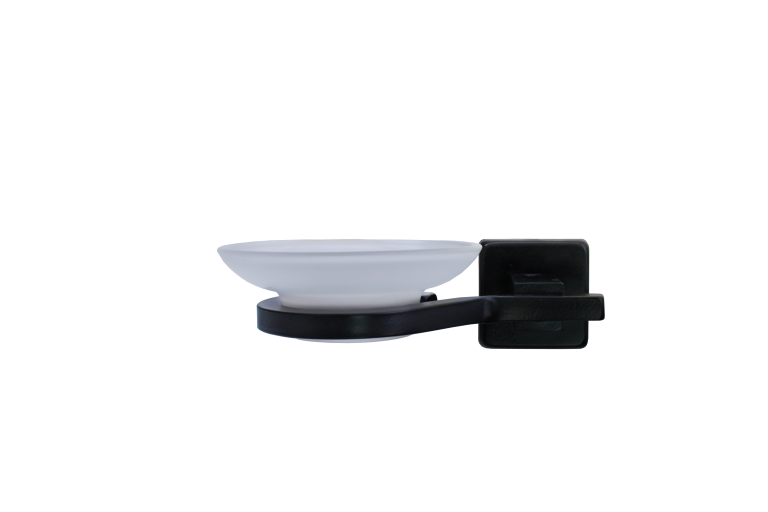 Suport din metal negru cu sapuniera (Nr.A-13402)