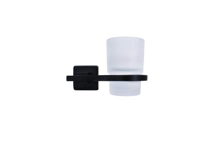 Suport din metal negru cu pahar (Nr.A-13403)
