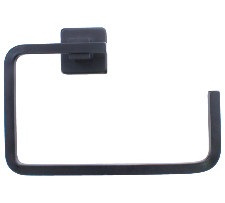 Suport din metal negru pentru prosop cu carlig (Nr.A-13407)