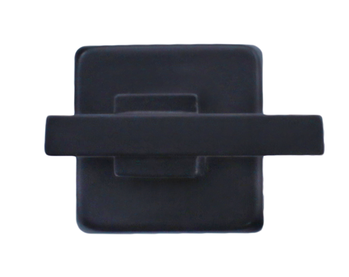 Cuier din metal negru pentru baie cu 1 agatatoare (Nr.13419)
