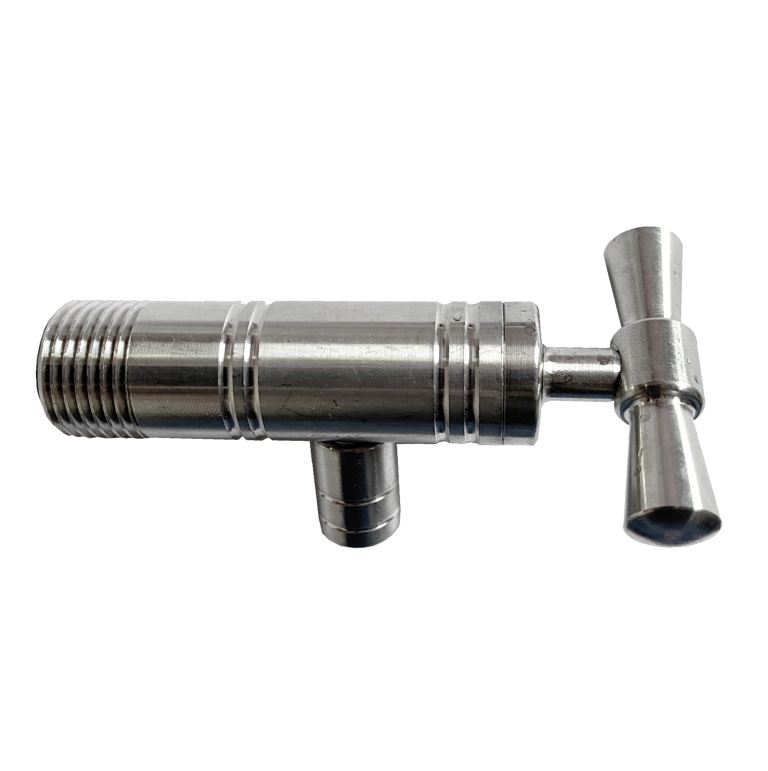 Robinet din inox pentru butoi cu fluture (1/2)