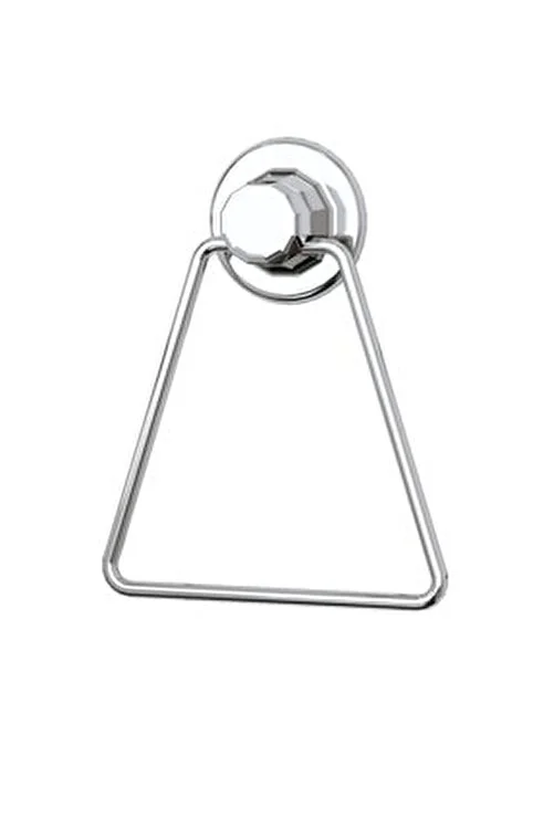 Suport din metal triunghi cu vacum crom pentru prosop (Nr. SV443)